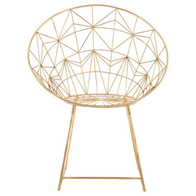 Gold Frame Occasional Chair | Templar