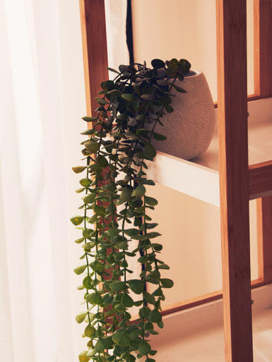Five Tiered White and Natural Shelf Unit | Nostra