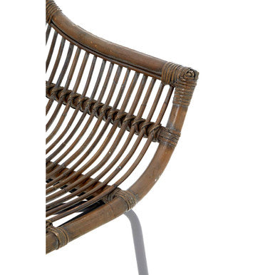 Grey Wash Natural Rattan Chair | Lagom