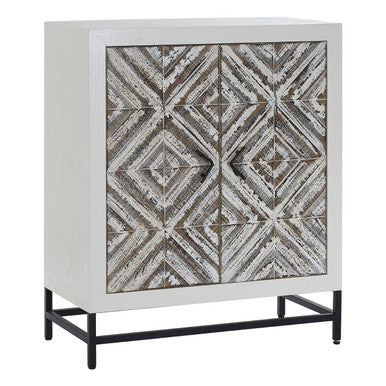Rustic Chevron 2 Door Cabinet | Lombok