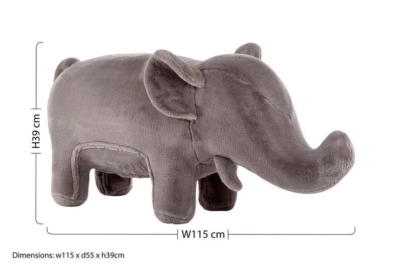 Kids Grey Elephant Animal Stool | Jungle Safari