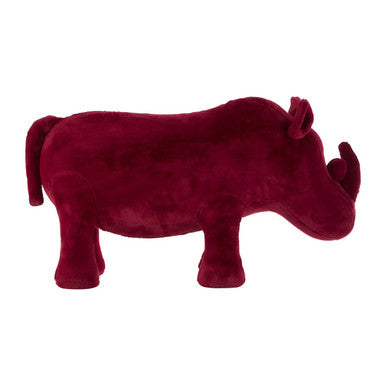 Kids Maroon Rhino Animal Stool | Jungle Safari