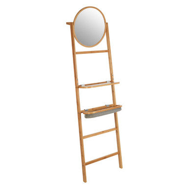 Ladder Towel Rack with Mirror | Carrick