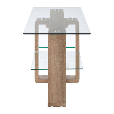 2 Tier Glass Media Unit | Barton