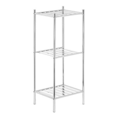 3 Tier Chrome Metal Shelf Unit | Dara