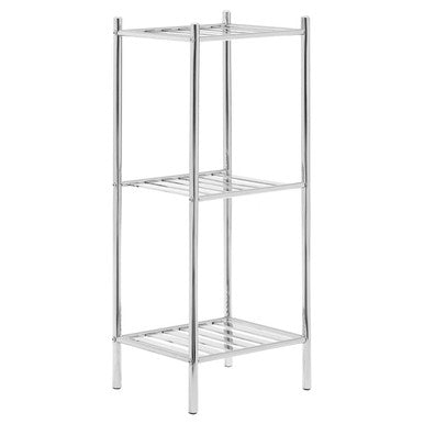 3 Tier Chrome Metal Shelf Unit | Dara