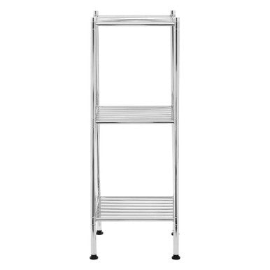 3 Tier Chrome Shelf Unit with Rubber Feet | Micah