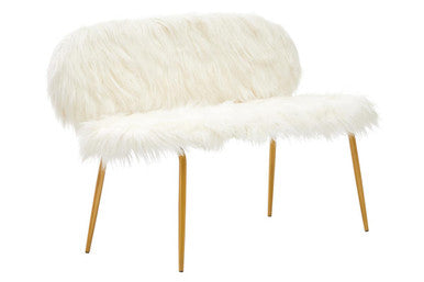 Sofa with Gold Finish Legs | Sienna