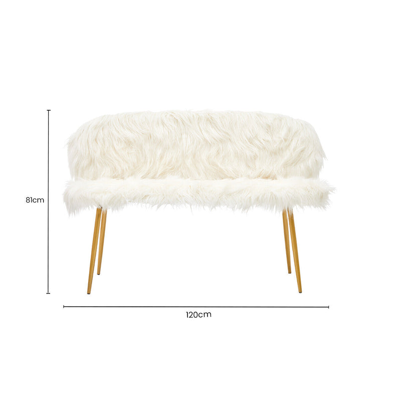 Sofa with Gold Finish Legs | Sienna
