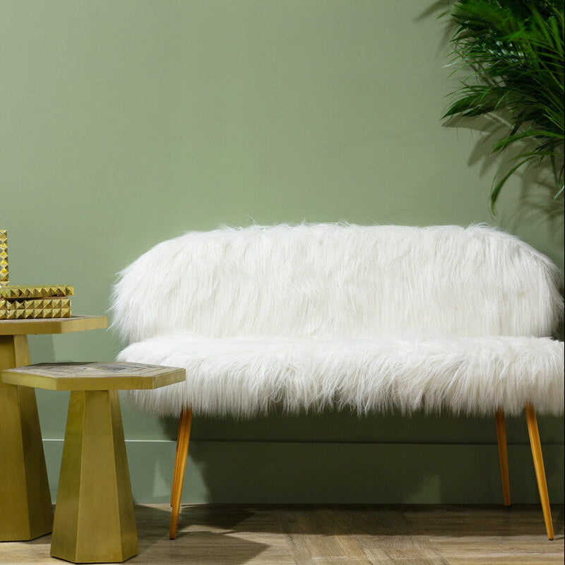 Sofa with Gold Finish Legs | Sienna