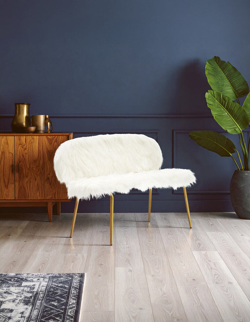 Sofa with Gold Finish Legs | Sienna