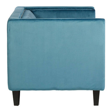 2 Seater Teal Blue Velvet Sofa | Felisa