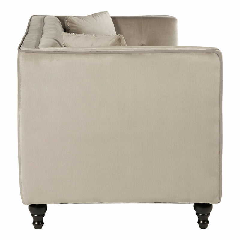 3 Seater Mink Velvet Sofa | Ferris