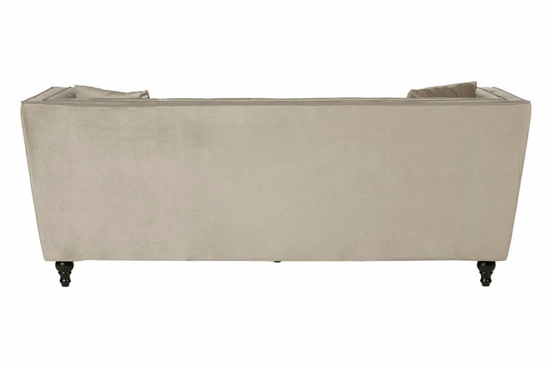 3 Seater Mink Velvet Sofa | Ferris