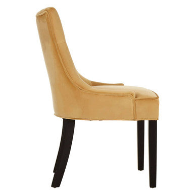 Ochre Velvet Dining Chair | Daxton