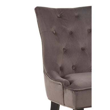 Storm Grey Velvet Dining Chair | Daxton