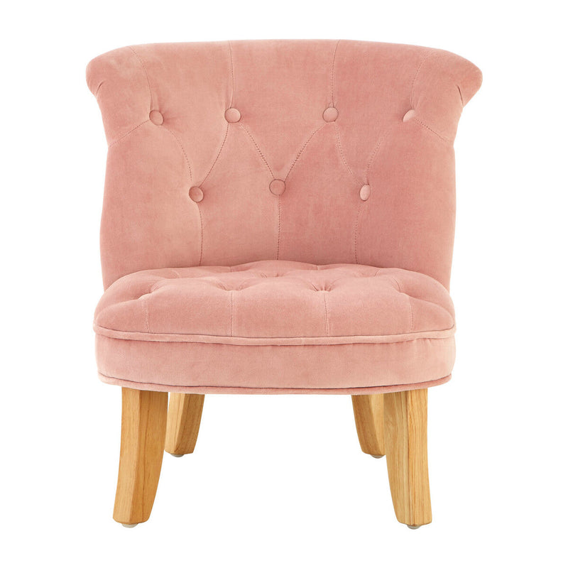 Pink Velvet Kids Chair | Estelle