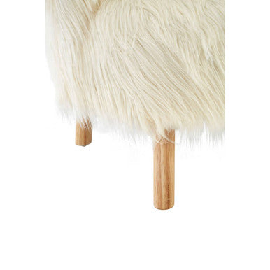 White Faux Fur Chair | Kids