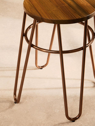Rose Gold Hairpin Stool | District
