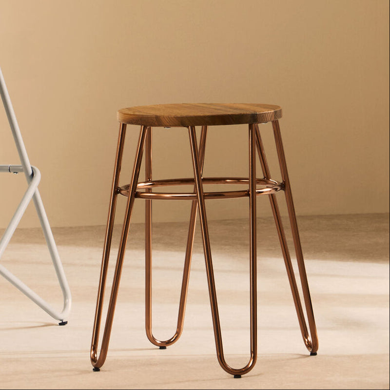 Rose Gold Hairpin Stool | District