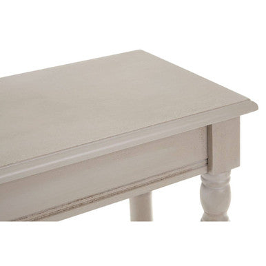 Grey Wooden Console Table with Spindle Legs and Bottom Shelf | Heritage
