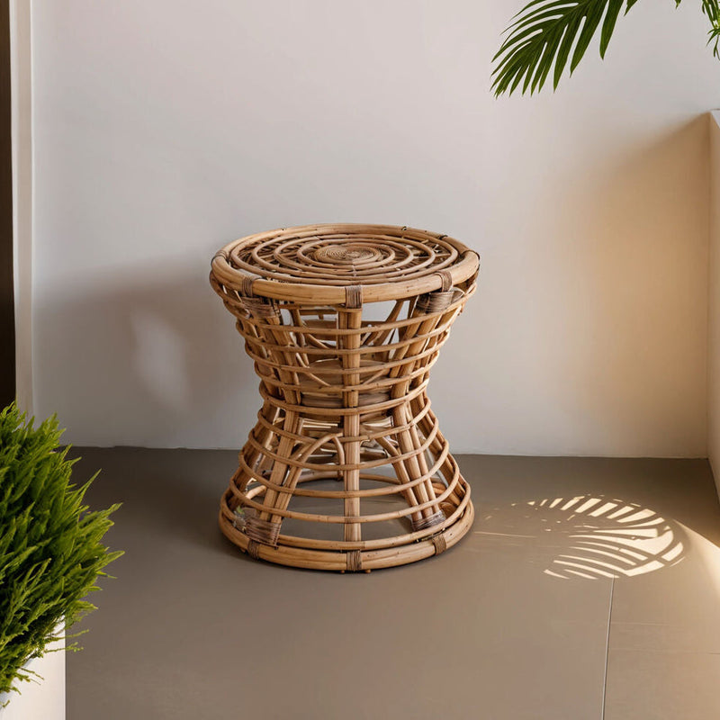 Natural Rattan Stool | Maka