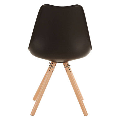 Black Padded Seat Dining Chair | Stockholm