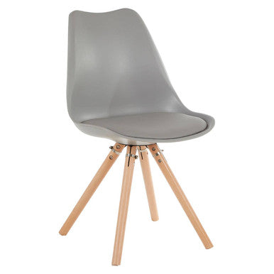 Grey Padded Seat Dining Chair | Stockholm