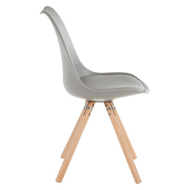 Grey Padded Seat Dining Chair | Stockholm