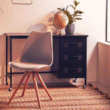Grey Padded Seat Dining Chair | Stockholm