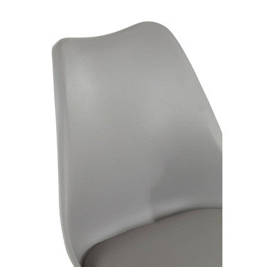 Grey Padded Seat Dining Chair | Stockholm