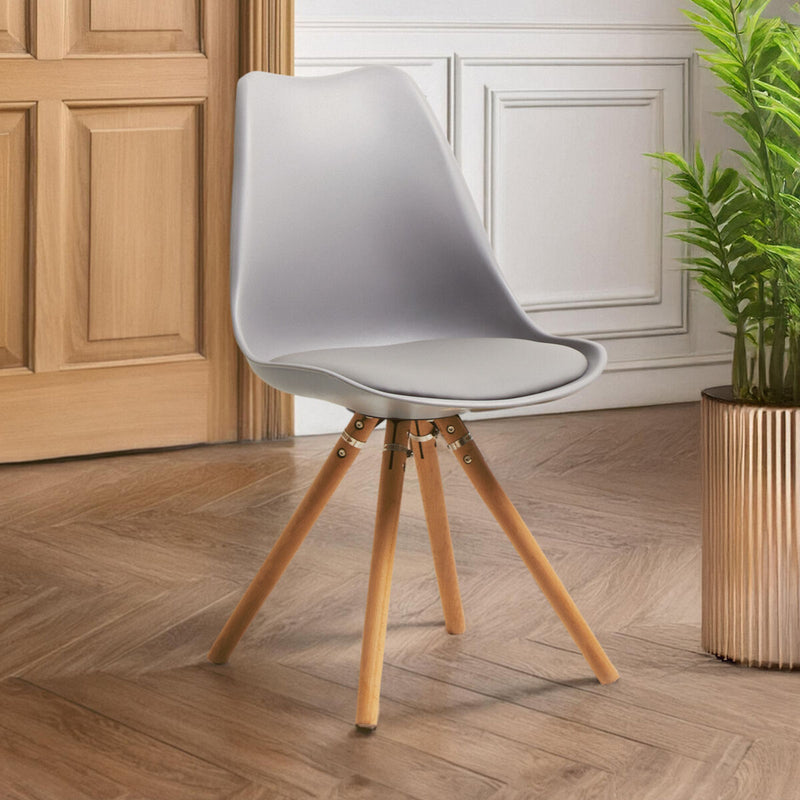 Grey Padded Seat Dining Chair | Stockholm