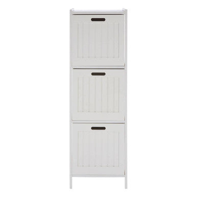 White Wood 3 Drawer Cabinet | Salon