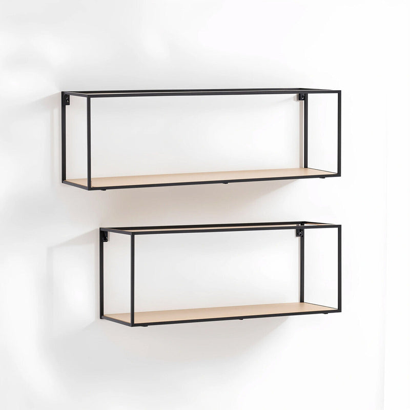 Set of 2 Cuboid Wall Shelf | Brixton