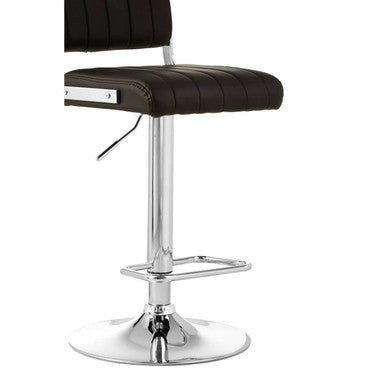 Black Channel Design Seat Bar Stool | Stockholm