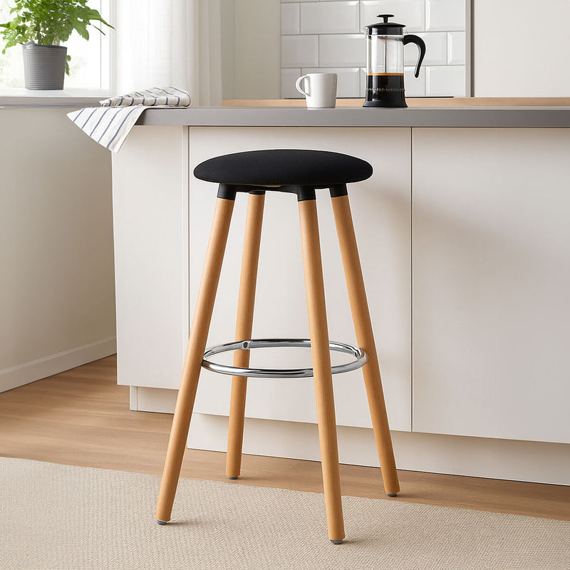 Black Round Bar Stool | Stockholm