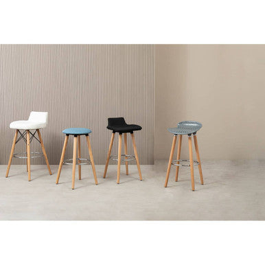 Grey Pp Seat Bar Stool | Stockholm