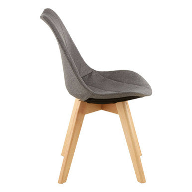 Grey Diamond Pattern Dining Chair | Stockholm