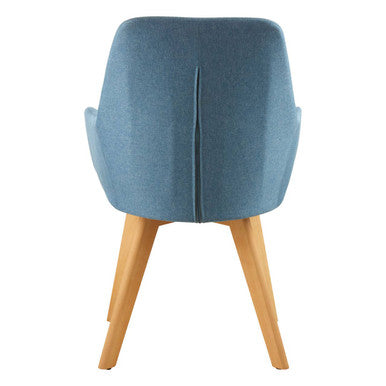 Blue Dining Chair with Angular Legs | Stockholm
