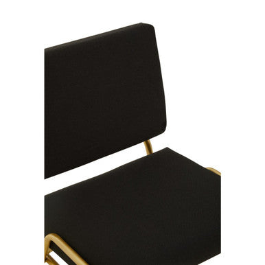 Black Linen Chair | Lexa