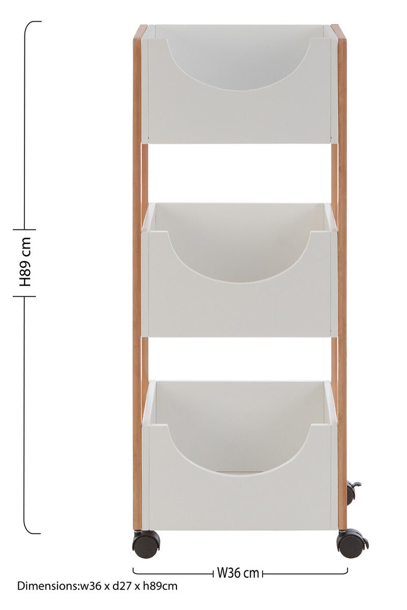 3 Tier Storage Trolley | Nostra