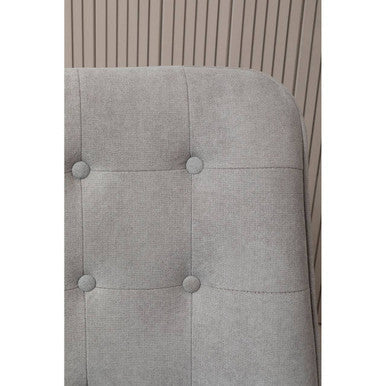 Grey Linen Effect Accent Chair | Stockholm
