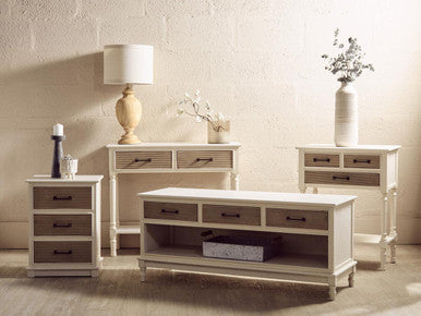 White 3 Drawer Chest | Heritage