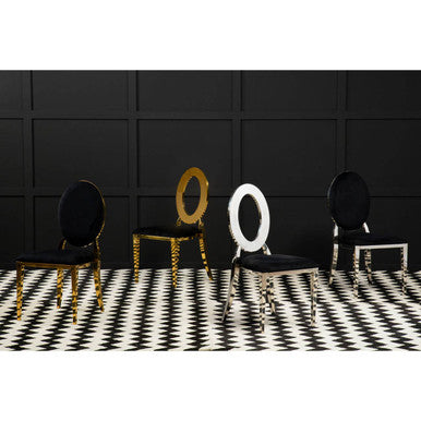 Stackable Gold Frame Dining Chair | Sarita