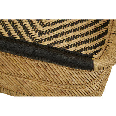 2 Seater Natural and Black Sofa | Rowan