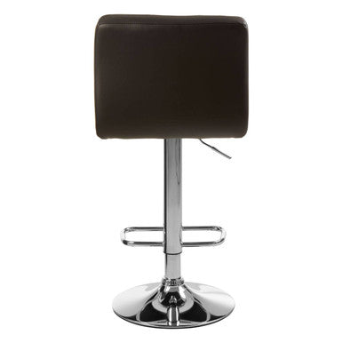 Quilted Bar Stool with Chrome Base | Baina