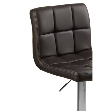 Quilted Bar Stool with Chrome Base | Baina