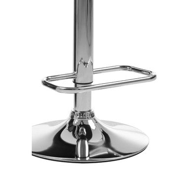 Quilted Bar Stool with Chrome Base | Baina
