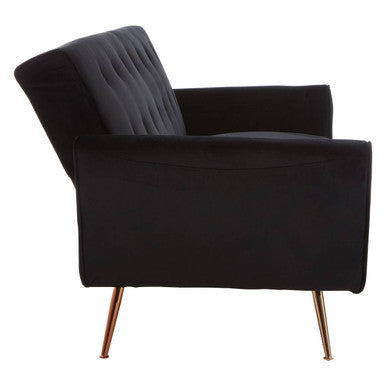 Black Velvet Sofa Bed | Hayton