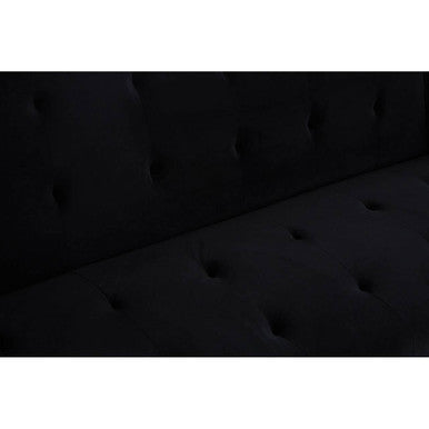 Black Velvet Sofa Bed | Hayton